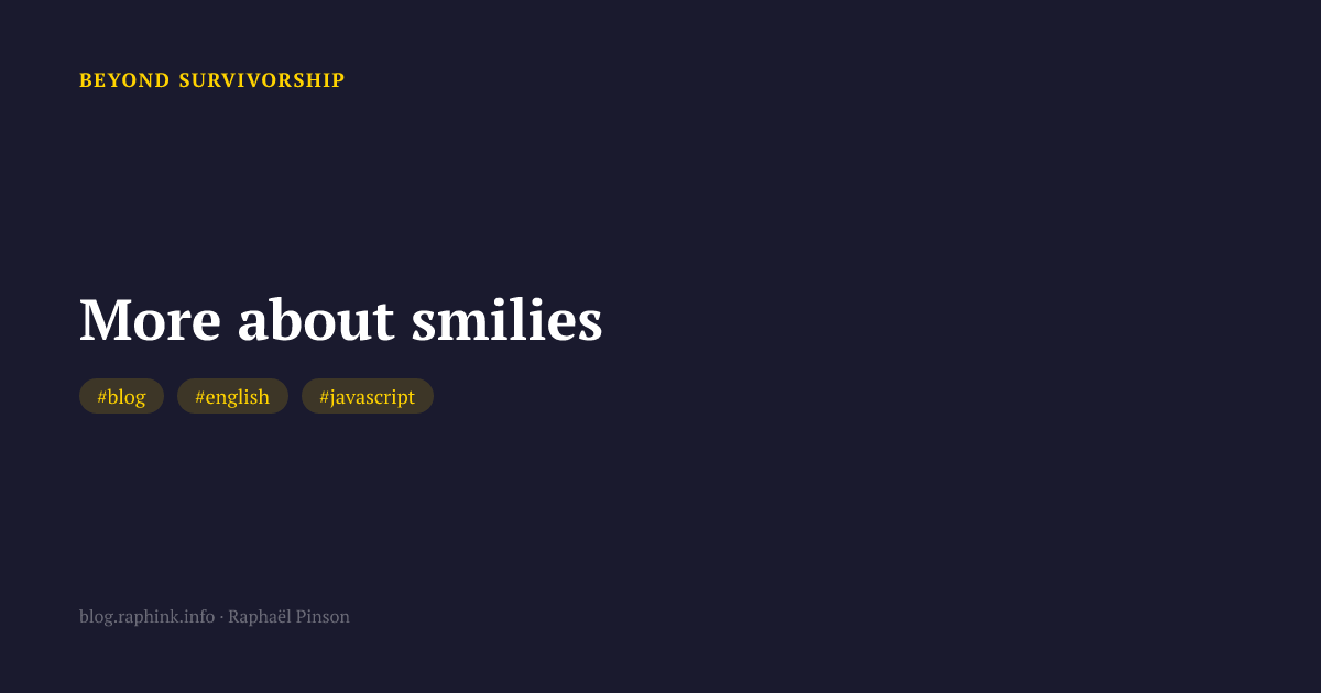 More about smilies
