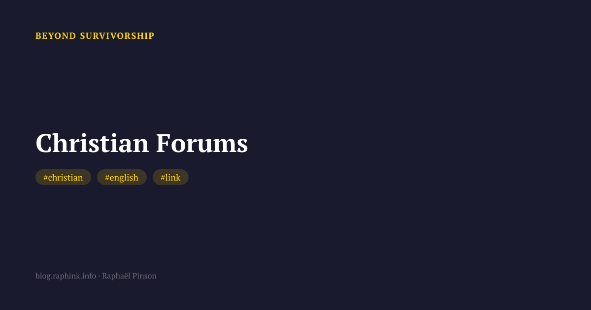 Christian Forums