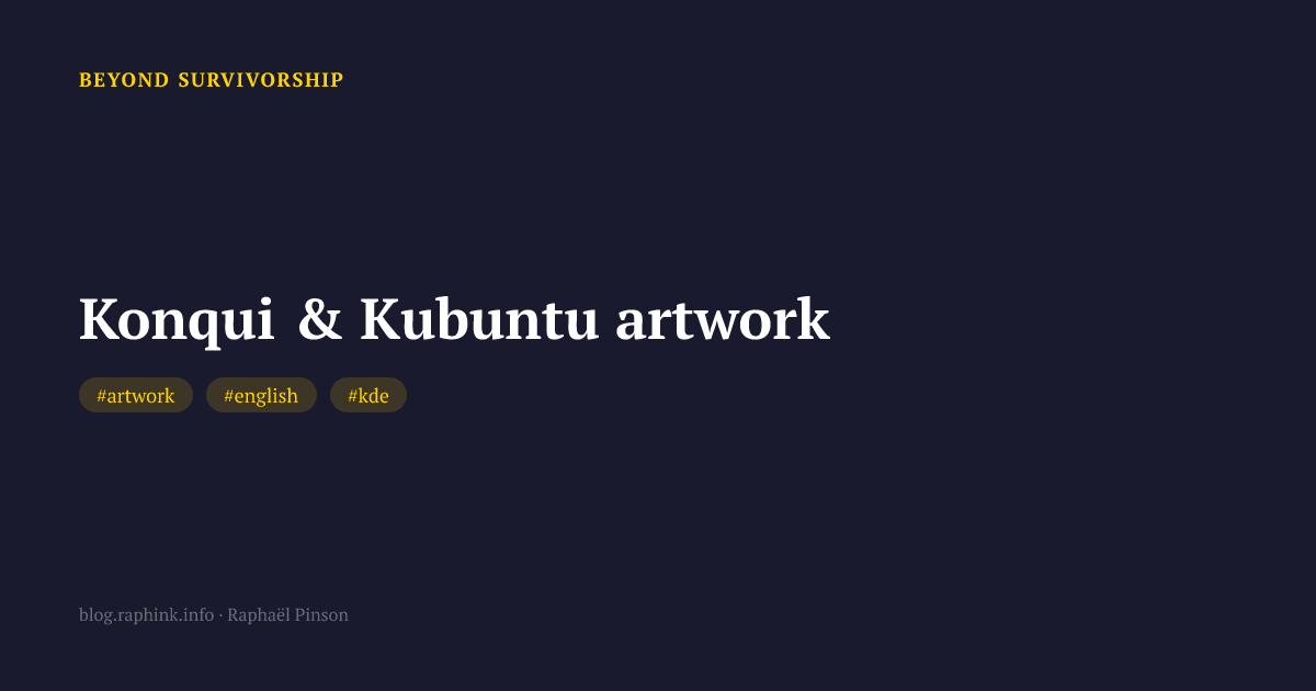 Konqui & Kubuntu artwork