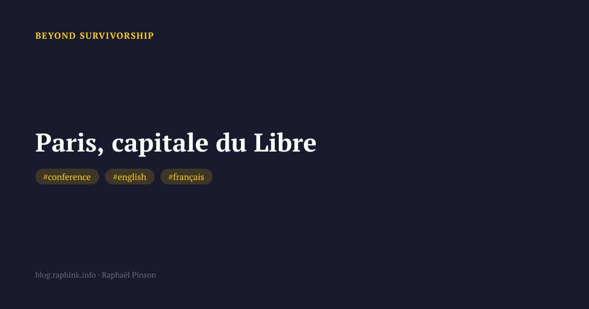 Paris, capitale du Libre