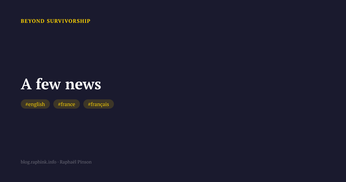 A few news