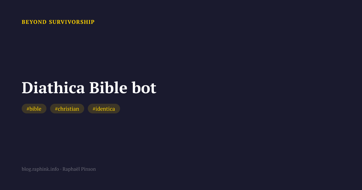 Diathica Bible bot