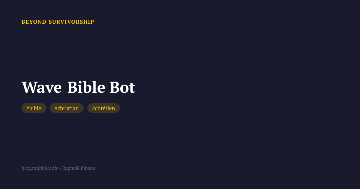 Wave Bible Bot